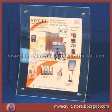 2012  Custom Decorative Angled Acrylic Photo Frame with Standoffs